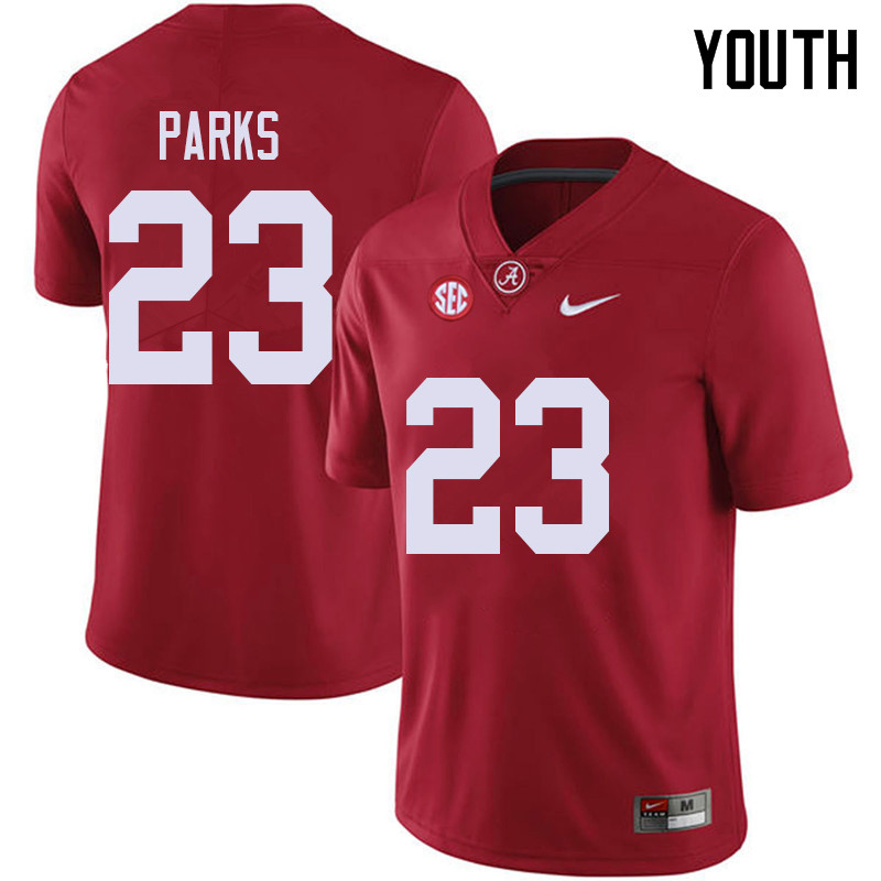 Youth #23 Jarez Parks Alabama Crimson Tide College Football Jerseys Sale-Red